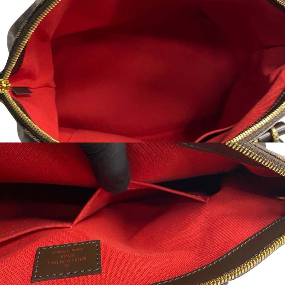 LOUIS VUITTON Authentic Brown Damier Leather Tote Bag - Picture 8 of 9